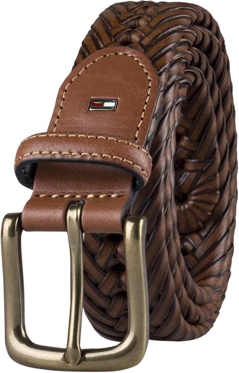 tommy hilfiger men's braided belt.